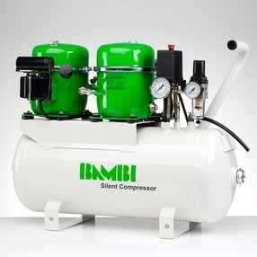 Ultratichý kompresor BAMBI BB-24T, 100 l/min, vzdušník 24 l, hlučnost pouze 42 dB