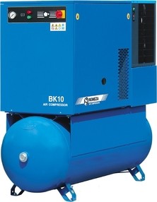 Šroubový kompresor 60 m3/hod, vzdušník 500 l, výkon 7,5 kW, 10 bar