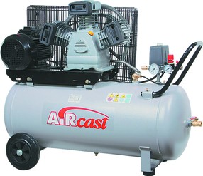 Třípístový kompresor AirCast 580 l/min, vzdušník 50 l