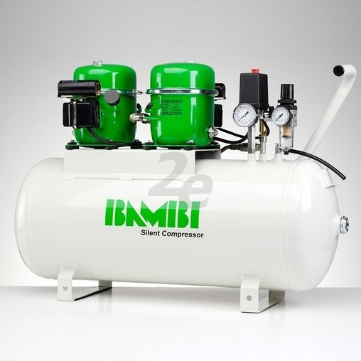 Ultratichý kompresor BAMBI BB-50T, 100 l/min, vzdušník 50 l, hlučnost pouze 42 dB