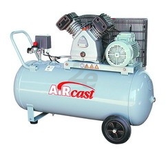 Dvoupístový kompresor AirCast 420 l/min, vzdušník 100 l