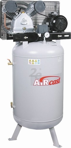 Dvoupístový kompresor AirCast 420 l/min, vzdušník 100 l