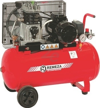 Dvoupístový kompresor Remeza 360 l/min, vzdušník 50 l, výkon 2,2 kW, 230 V