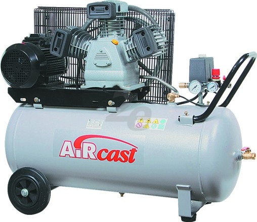 Třípístový kompresor AirCast 580 l/min, vzdušník 50 l